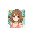 可愛いキャバ嬢マキちゃんのLINEスタンプ♡（個別スタンプ：7）