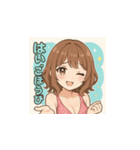 可愛いキャバ嬢マキちゃんのLINEスタンプ♡（個別スタンプ：8）