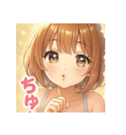 可愛いキャバ嬢マキちゃんのLINEスタンプ♡（個別スタンプ：15）