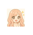ゆるふわ癒し系女子のLINEスタンプ（個別スタンプ：15）