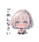 ガーリーな♡白髪娘スタンプ♡（個別スタンプ：18）