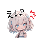 ガーリーな♡白髪娘スタンプ♡（個別スタンプ：24）