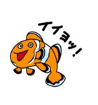 カートゥーンっぽいさかな達のスタンプ（個別スタンプ：35）