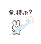 ちんまりとしたうさぎのプック。(夏)文字付（個別スタンプ：4）
