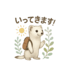 ほんわかオコジョ*北欧気分【日常会話】（個別スタンプ：5）