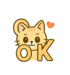 茶トラにゃんこと白アザラシの毎日（個別スタンプ：15）