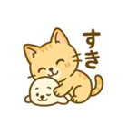 茶トラにゃんこと白アザラシの毎日（個別スタンプ：27）