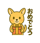 カンガルーと白アザラシの毎日スタンプ（個別スタンプ：25）