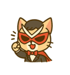 仮面猫紳士のスタンプ（個別スタンプ：3）