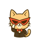 仮面猫紳士のスタンプ（個別スタンプ：4）