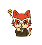 仮面猫紳士のスタンプ（個別スタンプ：22）