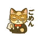 仮面猫紳士のスタンプ（個別スタンプ：40）