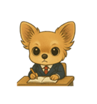 チワワちゃんの日常《学生》（個別スタンプ：2）