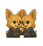 チワワちゃんの日常《学生》（個別スタンプ：32）