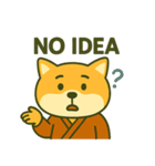 和風柴犬のEnglishスタンプ（個別スタンプ：14）