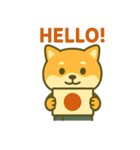和風柴犬のEnglishスタンプ（個別スタンプ：22）