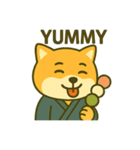 和風柴犬のEnglishスタンプ（個別スタンプ：24）