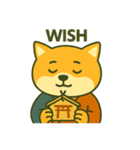 和風柴犬のEnglishスタンプ（個別スタンプ：37）