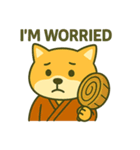 和風柴犬のEnglishスタンプ（個別スタンプ：39）