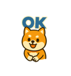 柴犬の元気な一言スタンプ（個別スタンプ：3）