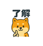 柴犬の元気な一言スタンプ（個別スタンプ：8）