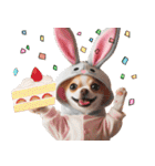 ❤️イースターエッグとだるいチワワ犬（個別スタンプ：36）