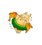 【 動く！ 】こぶたのゴヤリーナ（個別スタンプ：2）