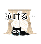 ■モノクロ猫◎大人の挨拶2。梅雨、夏（個別スタンプ：26）