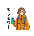 アウトドア派女子の冒険宣言（個別スタンプ：2）