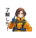 アウトドア派女子の冒険宣言（個別スタンプ：8）
