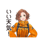 アウトドア派女子の冒険宣言（個別スタンプ：36）
