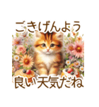 スイーツと花と猫♡【良く使う言葉】（個別スタンプ：3）