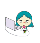 Happy girl❄︎*組み合わせ（個別スタンプ：3）