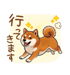 毎日使える♪豆柴のほっこりスタンプ（個別スタンプ：18）