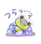雨の日【日常】かえるさん♪（個別スタンプ：25）