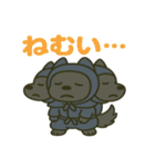 かわいい忍者のケルベロスのスタンプ 001（個別スタンプ：22）