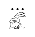 鳥獣戯画のうさぎとかえる（個別スタンプ：4）