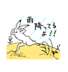 鳥獣戯画のうさぎとかえる（個別スタンプ：14）