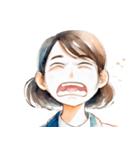 『不機嫌なスタンプ』アイコン百面相（個別スタンプ：5）