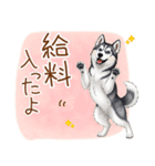 元気いっぱい！ハスキーの日常スタンプ（個別スタンプ：11）