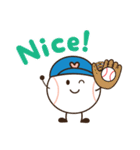 ロサンゼルスで野球応援スタンプ英語版（個別スタンプ：18）