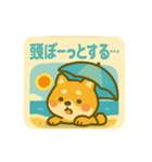 夏バテあるある〜芝犬の夏のぼやき〜（個別スタンプ：11）