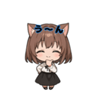 ちび猫娘のキュートな日常スタンプ！（個別スタンプ：9）