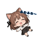 ちび猫娘のキュートな日常スタンプ！（個別スタンプ：17）
