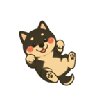 ゆる黒柴【文字なし】日常編（個別スタンプ：1）