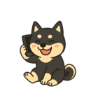 ゆる黒柴【文字なし】日常編（個別スタンプ：17）