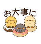 飛び出す♪もっちりヒヨコ兄弟（梅雨）（個別スタンプ：12）