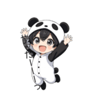 パンダ着ぐるみの男の子（個別スタンプ：8）