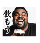 明るいお酒大好き黒人【面白い/ネタ】（個別スタンプ：25）