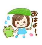 夏に役立つ♡大人かわいい女の子（個別スタンプ：5）